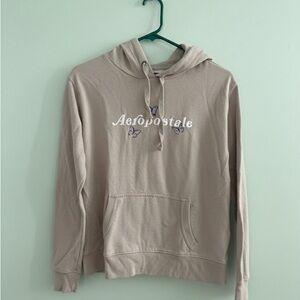 Aeropostale Beige Hoodie. Juniors Size Small.